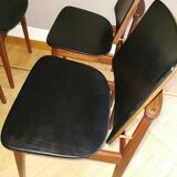 Set of 4 rare chairs by Arne Hovmand Olsen