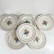 Set of 6 flat plates "The Hive", Moulins des Loups, 20th century