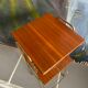 Vintage metal and wood side table