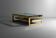 Gold Plated G-Shaped Coffee Table from Belgochrom, 1970s