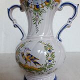 Vase form baluster earthenware of art Angoulême