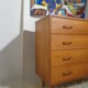 Chest of drawers vintage from the 60s in light wood