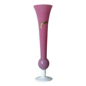 Pink opaline vase