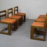 Six vintage Casala cantilever chairs