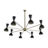 Moonlight chandelier 8 arms black
