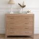 Vintage commode in bleached wood.
