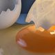 Broken egg alabaster sculpture lamp by Marco Ricciardi, Italy, 1980s