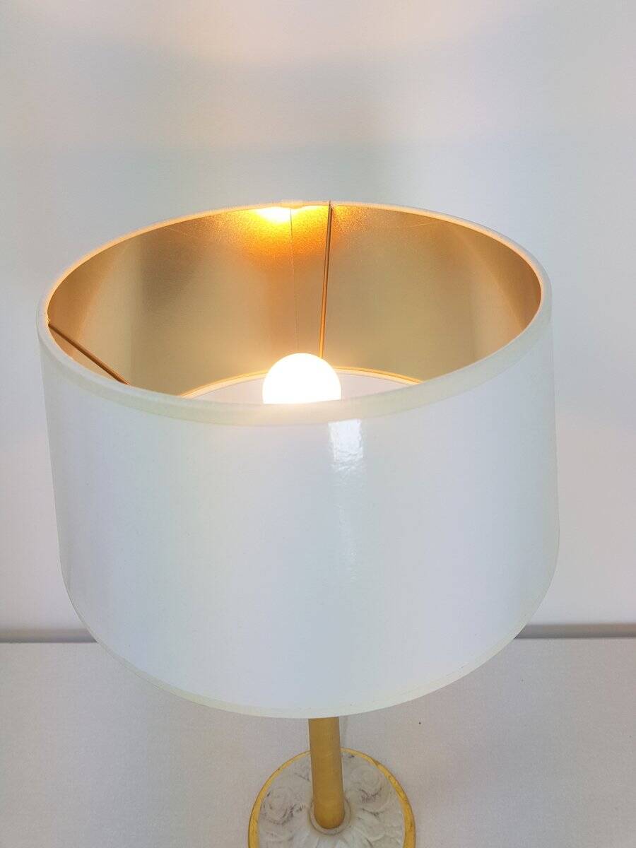 Regency Golden Table Lamp by Giulia Mangani, 1970s