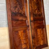 Pair of solid walnut cabinet doors