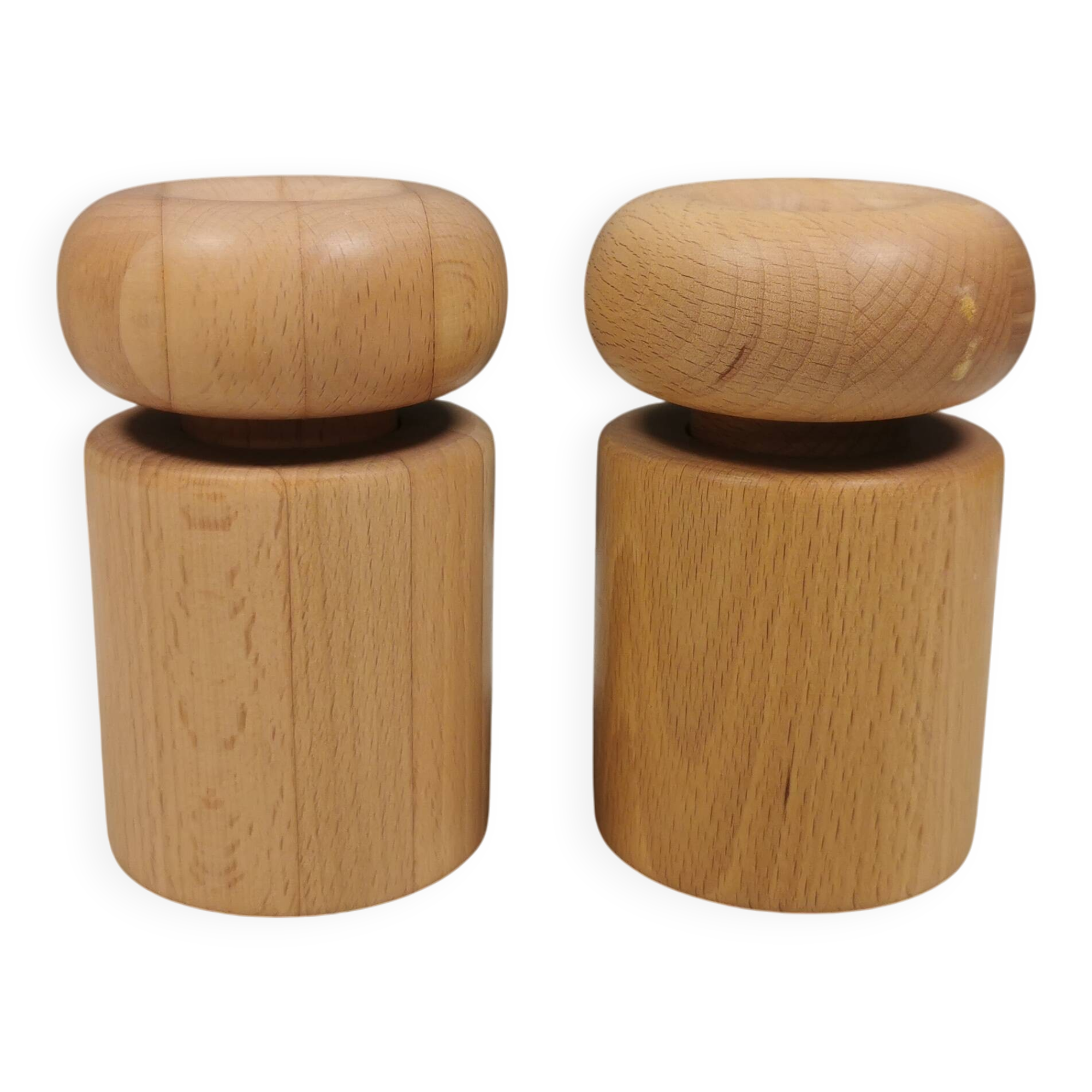 Salt and pepper grinders/mills designed by Nissen Denmark in the 1970-80s