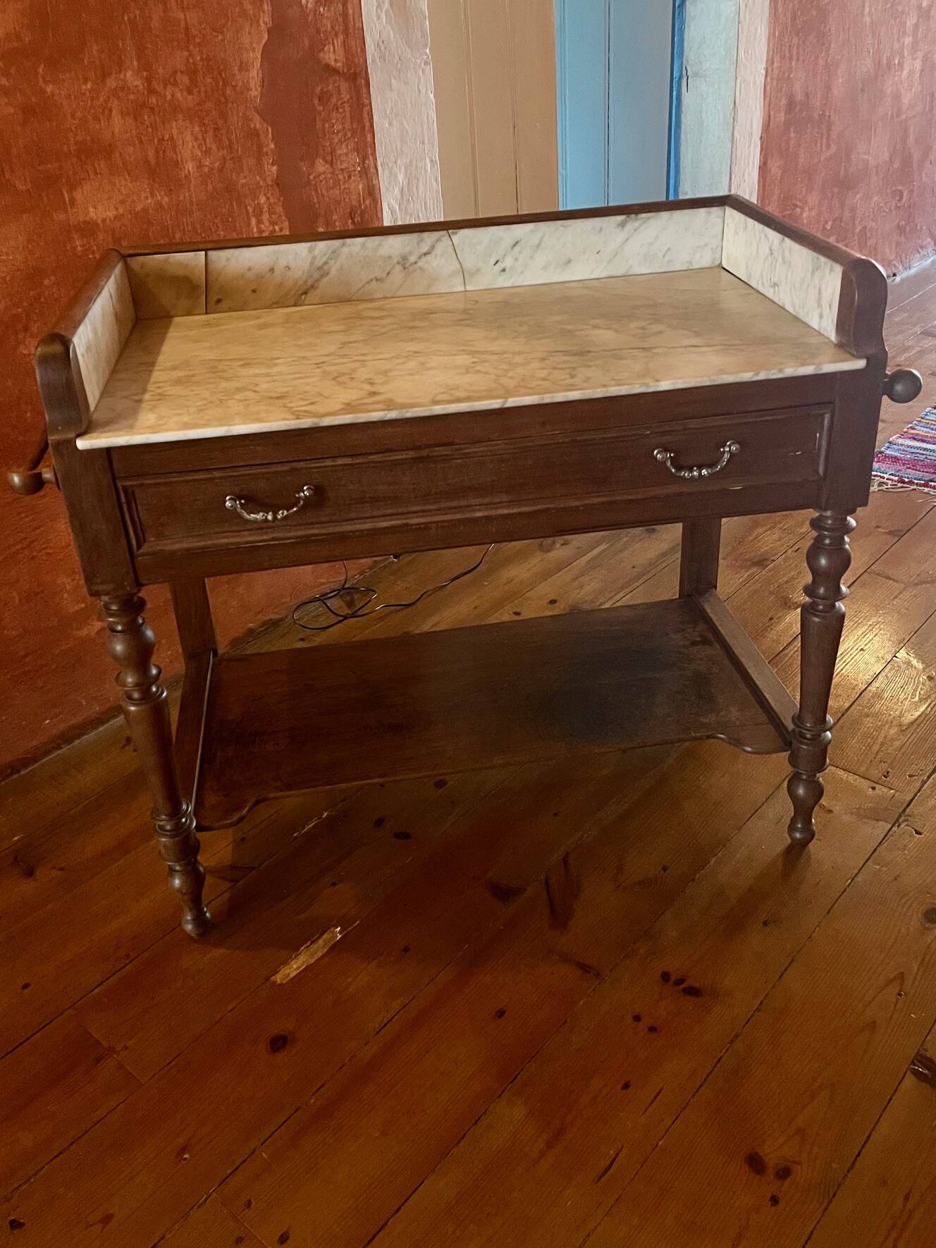 Marble top dressing table