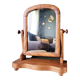 Mahogany psyche mirror 50s