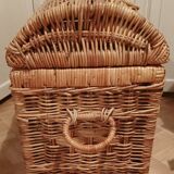 Braided wicker trunk