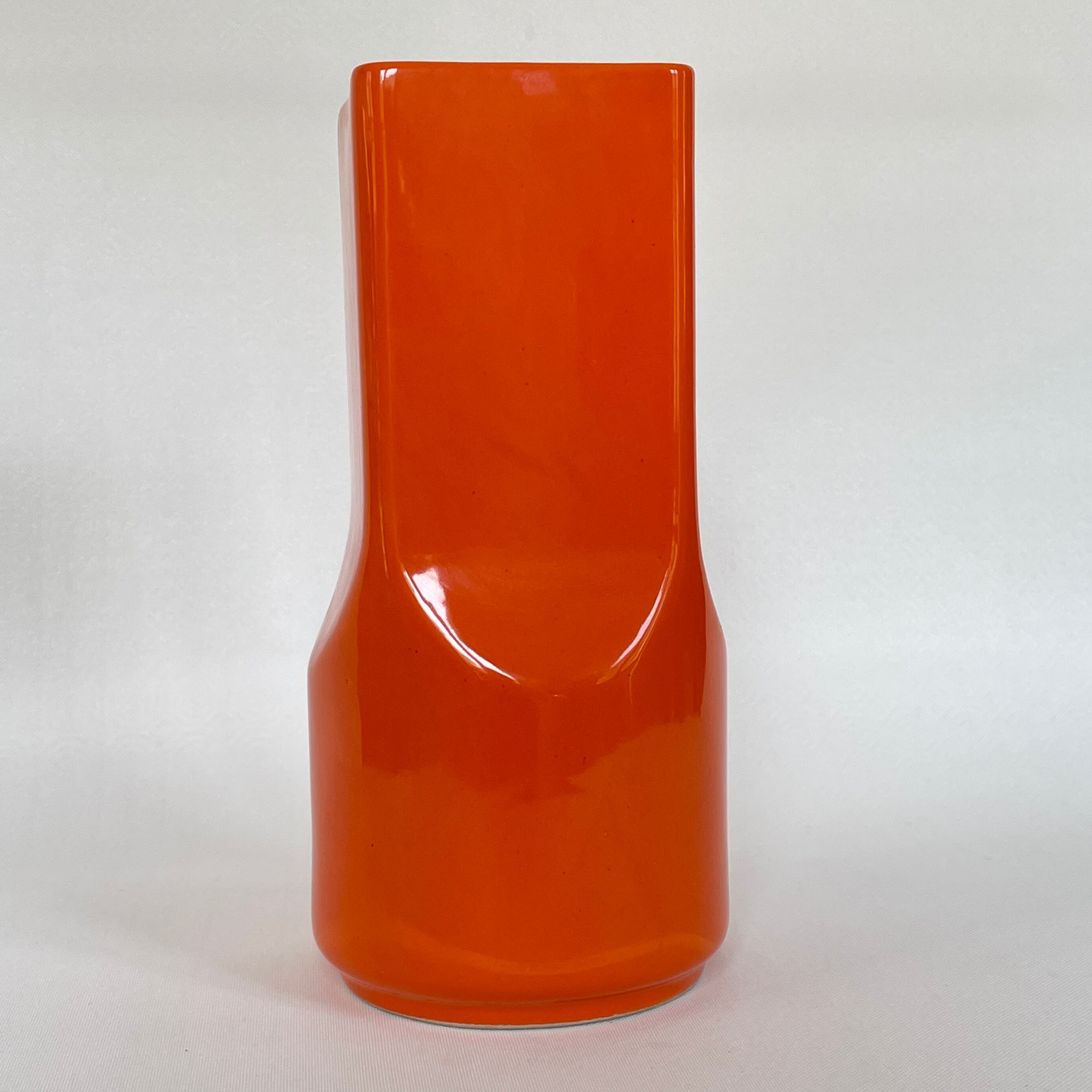 Enamelled ceramic vase design by Gabbianelli, Italy 1970