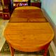Oval table in cherry style Directoire with 3 extensions, 10 people.