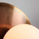 Vintage Italian Copper and Opaline Chandelier, 70s