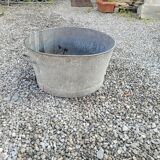 Old zinc basin, 55cms in diameter