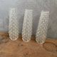 3 glass tulips 19 cm for chandelier lamp light fixture