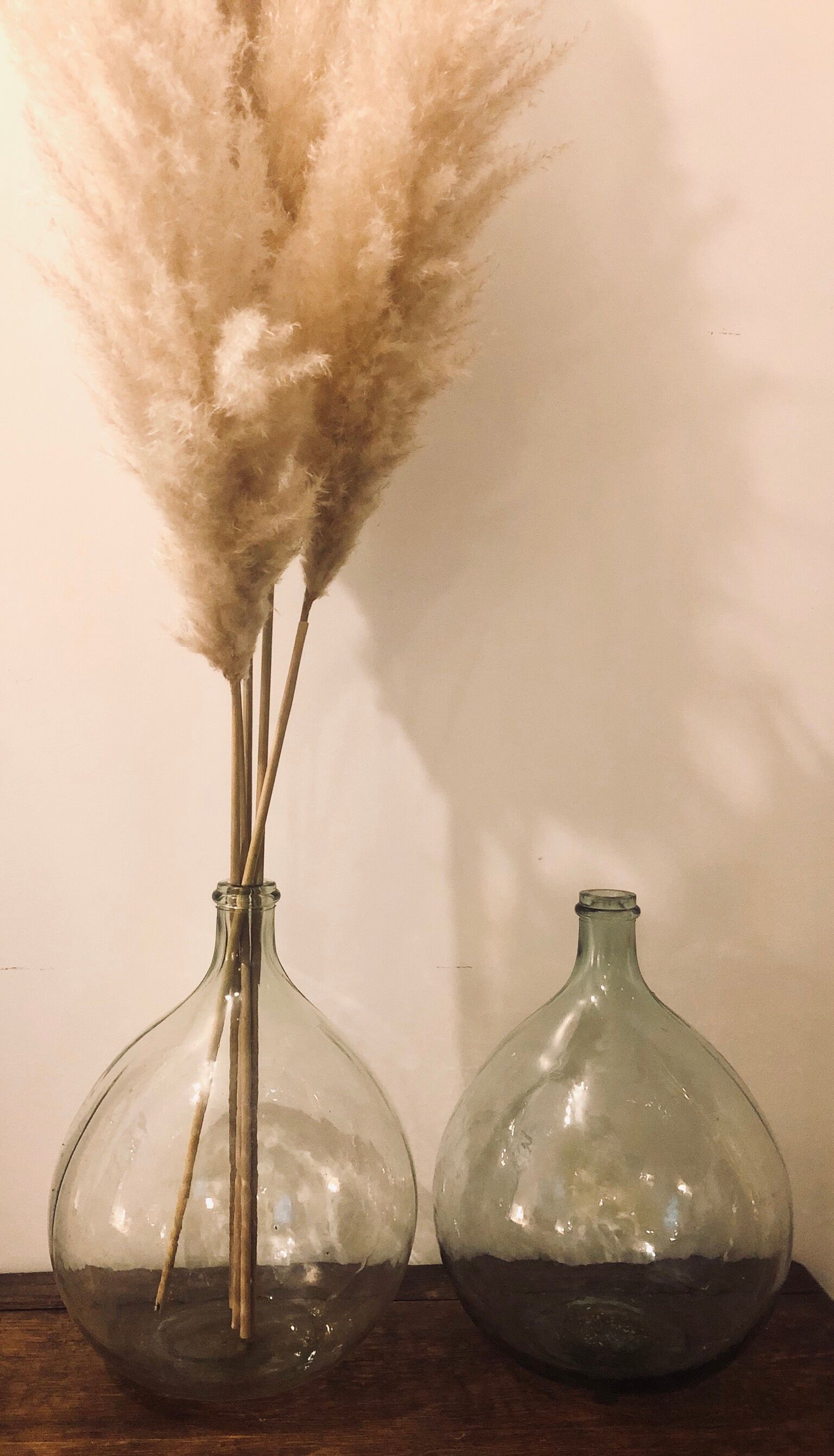 Transparent demijohn
