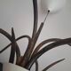 Vintage spider chandelier, old sputnik light fixture