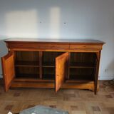 Bahut enfilade in solid cherry tree