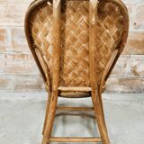 Children's armchair in chestnut basketry