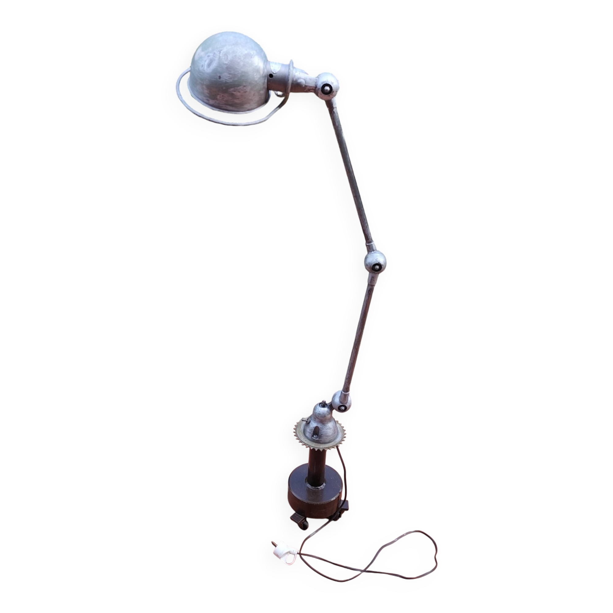 Jieldé Floor Lamp, 2-Arm Vintage Table Lamp, 50s/70s