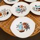 Salins earthenware plates