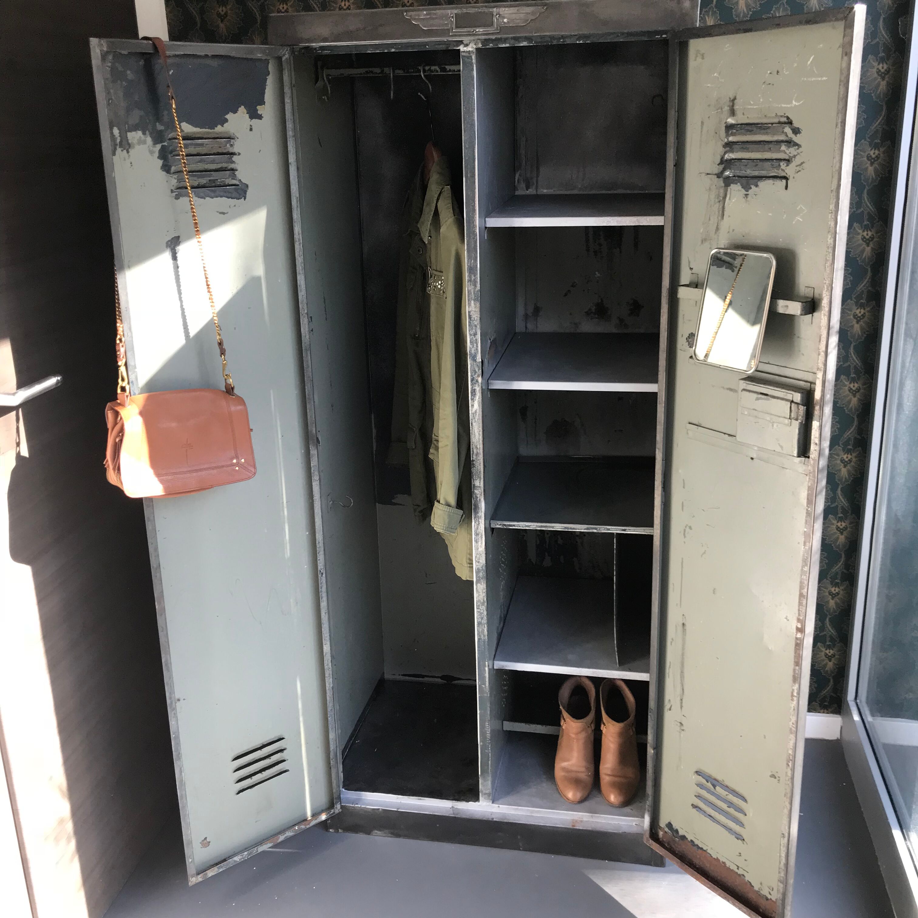 Metal locker room air force