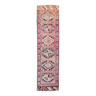 3x12 pale pink oushak runner rug, 91x359cm