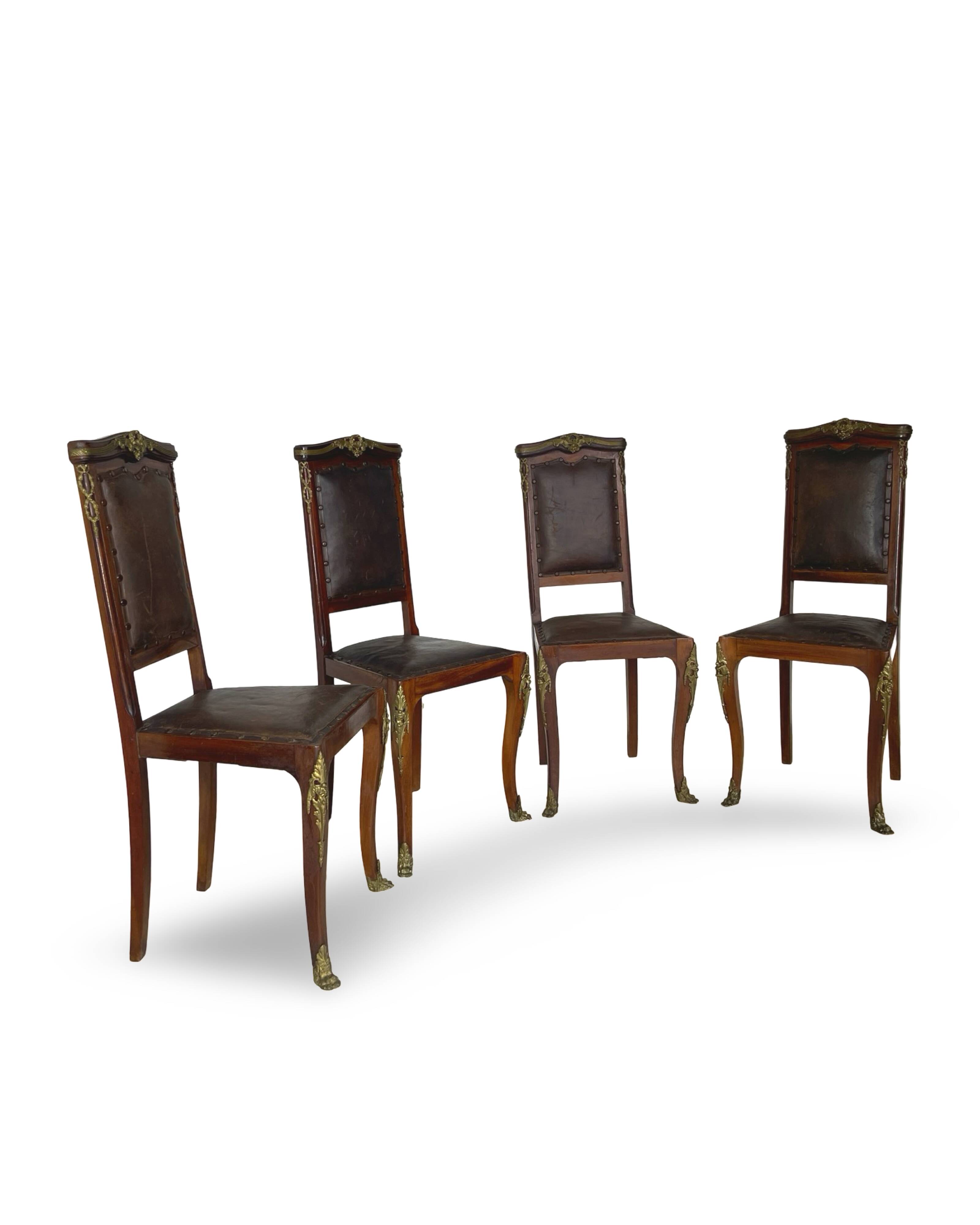 Italian art deco dining chairs 1920s