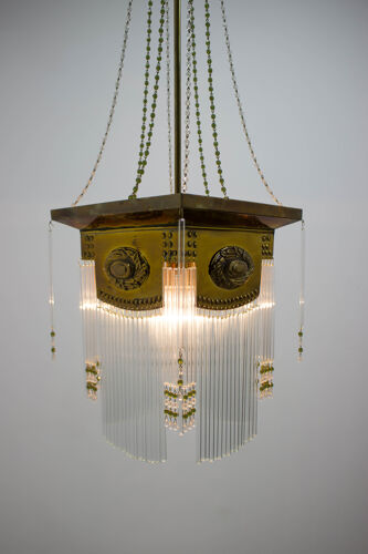 Lustre art nouveau vers 1905