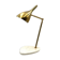 Golden brass table with Carrara marble base, Italy ca. 1980