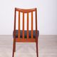 Vintage teak & leather dining chairs by Leslie Dandy for G-Plan, 1960s