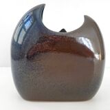 Vase vintage en grès Les Charmes 1970