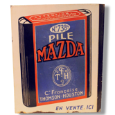 Plate "Battery Mazda"