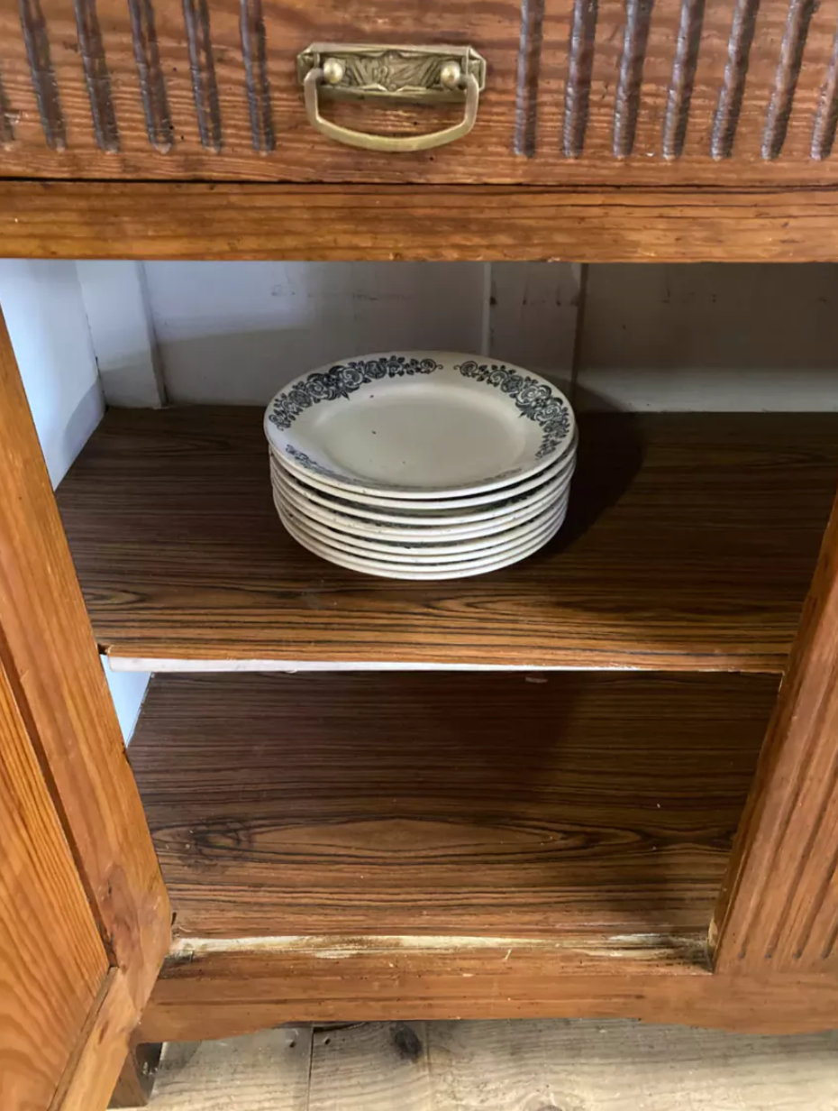 Parisian art deco wooden sideboard