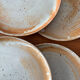 Lot de 6 assiettes en grès vintage - assiettes de présentation grès ém