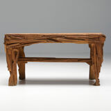 Rustic wabi-sabi coffee table - 1900's