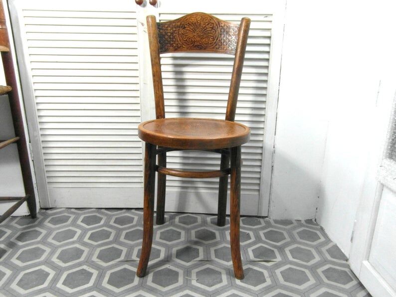 Chaise style Thonet en bois courbé art déco