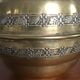 Art Deco brass pot cover