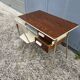 Small vintage desk with formica drawers and 70s chair