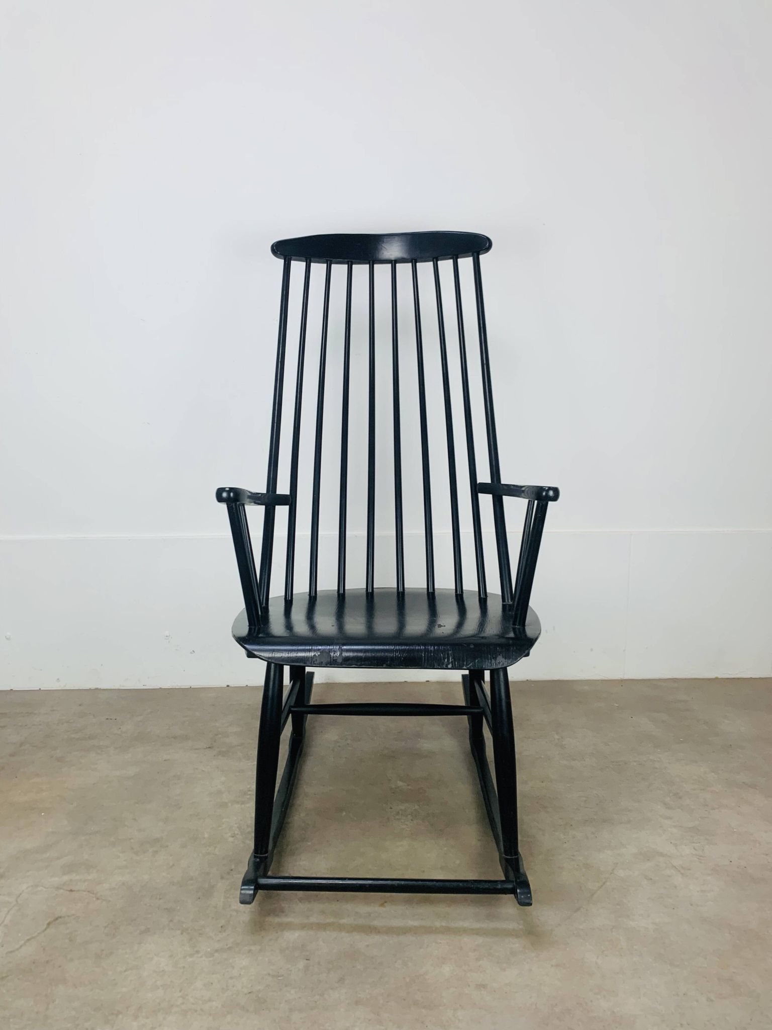 Rocking-chair scandinave style Tapiovaara, années 60