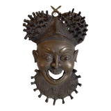 Large bronze Bamoun mask