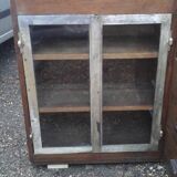 Oak art deco corner unit