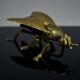 Sculptural ashtray in the shape of a giant fly in brass, Italy, circa 1950.