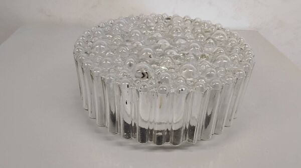 Plafonnier/ appliqué bubble en verre