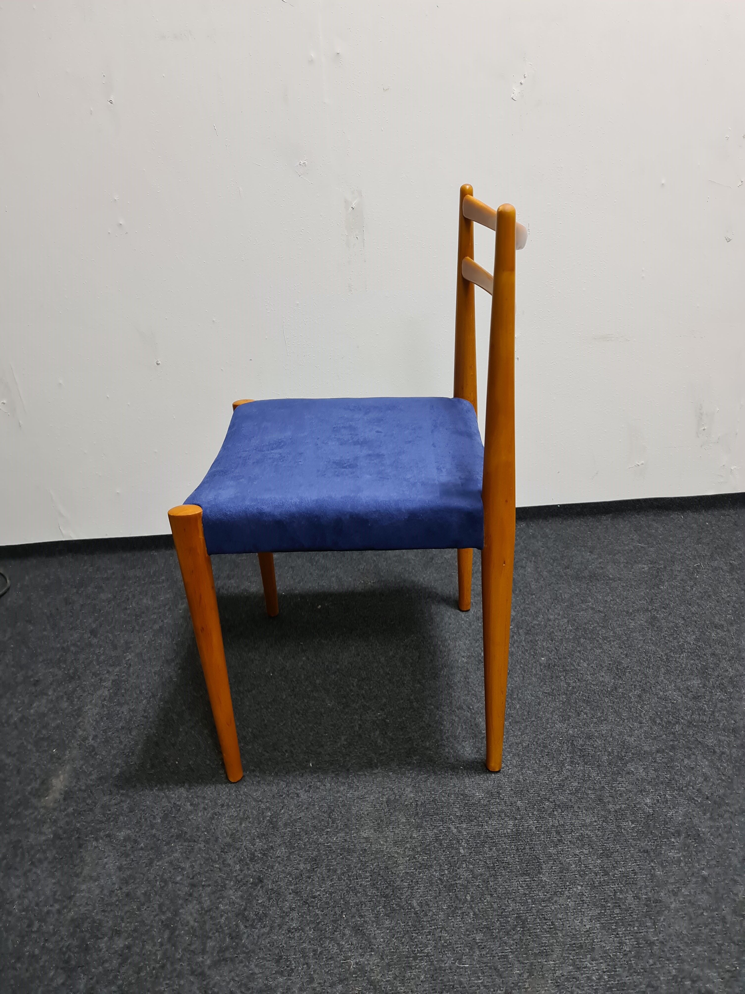 A set of four vintage dining chairs by Lubke Germany