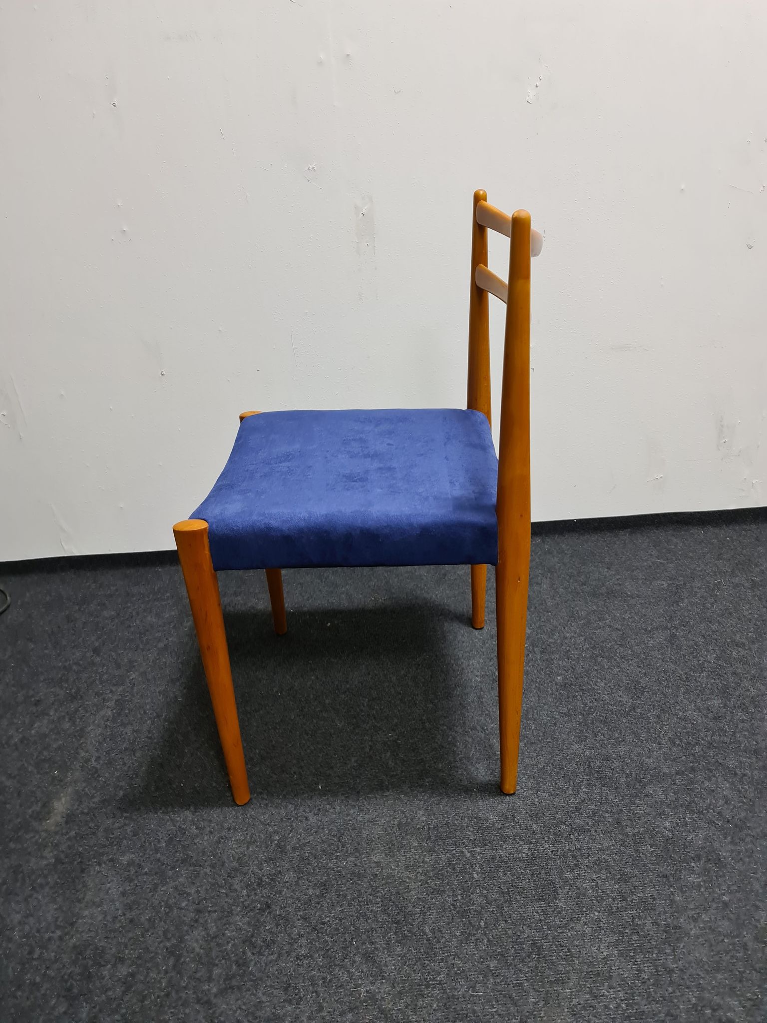 A set of four vintage dining chairs by Lubke Germany