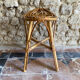 Vintage rattan stool, France 1970s